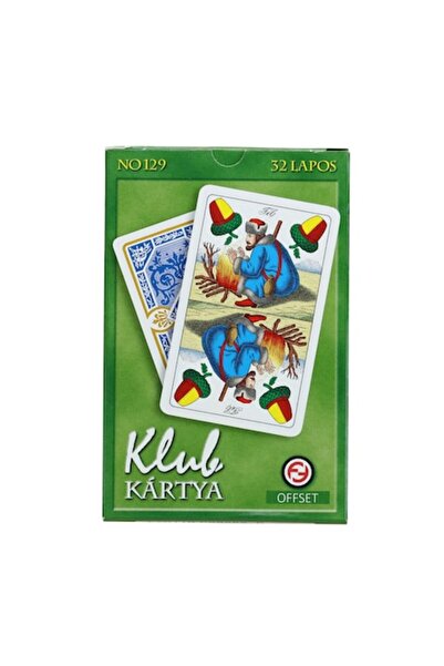 OFFSET Cărți de joc maghiere KLUB, mari, 32 de cărți, cutie verde, OnemisFlot