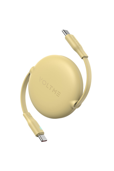 VOLTME Powerlink YoYo Retractable Type-C to Type-C Cable - 60W PD 3.0 Super F...
