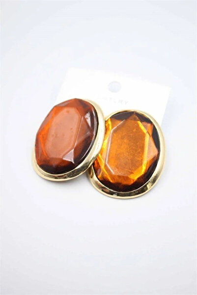 Marsilyan Nvdn- Ieg - Stone Earrings - Brown Iegrs-Nvdn1