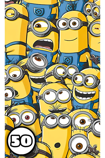 Disney Coloring book, 50 Minions illustrations, A4
