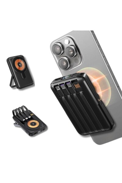 OEM Baterie externă portabilă, 10000 mAh, Încărcare rapidă, Wireless Slim Mag...
