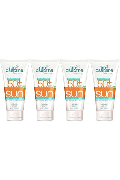 CIRE ASEPTINE Sun Sunscreen Cream 50+ Spf 150 ml (Set of 4)