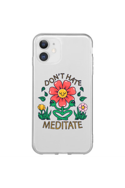 Other Apple iPhone 12 Mini Meditate Transparent Silicone TPU Θήκη