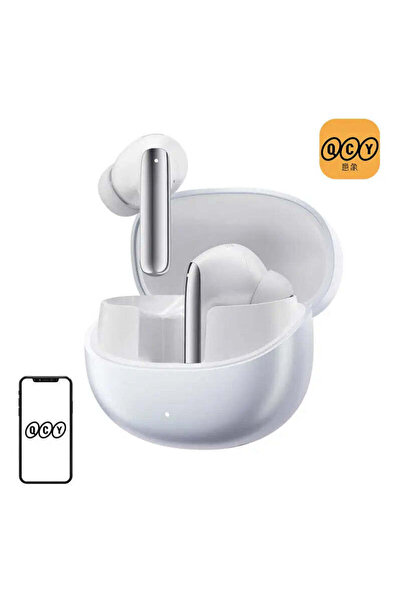 QCY Căști wireless MeloBuds Pro HT08, ANC, Bluetooth 5.3, IPX5, albe
