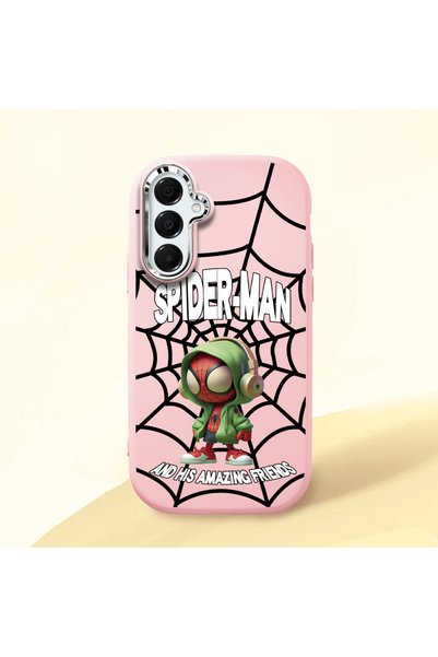 Hontinga Samsung Galaxy A16 Compatible Case with Camera Protector Pink Silico...