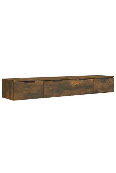 vidaxl Dulapuri perete 2 buc. stejar afumat 68x30x20 cm lemn prelucrat