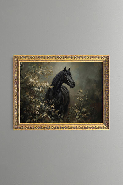 epiqart أسيل بلاك آت - إطار منقوش بتصميم عتيق - موديل نحيف