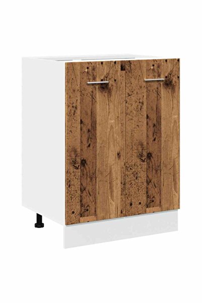 vidaxl Dulap inferior “Lyon”, lemn vechi, 60x46x81,5 cm