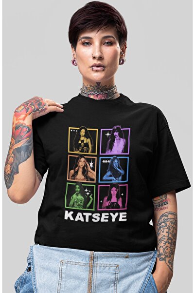 SEVBANO Katseye Kpop muzička grupa, unisex majica sa širokim krojem i printom