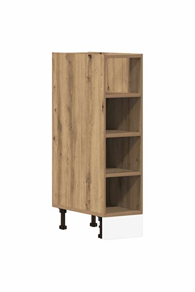 vidaxl Dulap inferior "Riga" stejar artizanal,20x44,5x81,5 cm