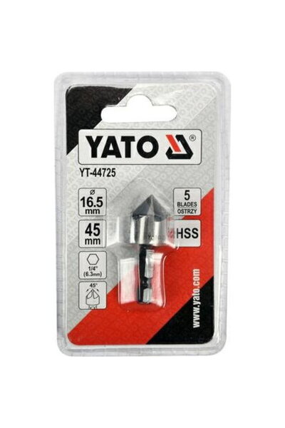 yato Metal milling cutter with HEX 1/4 clamp, diameter 16.5mm, length 45mm