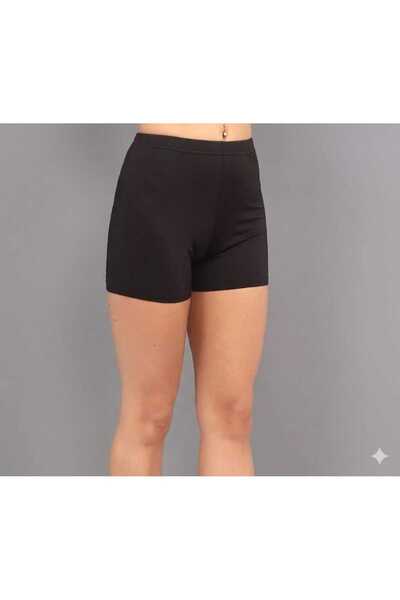 SUERTO Black Women's Short Swim and Pool Shorts with Lining That Doesn'T Show...