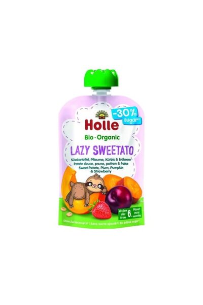 Holle Lazy Sweetato - Puree of sweet potatoes with plums, pumpkin and strawbe...