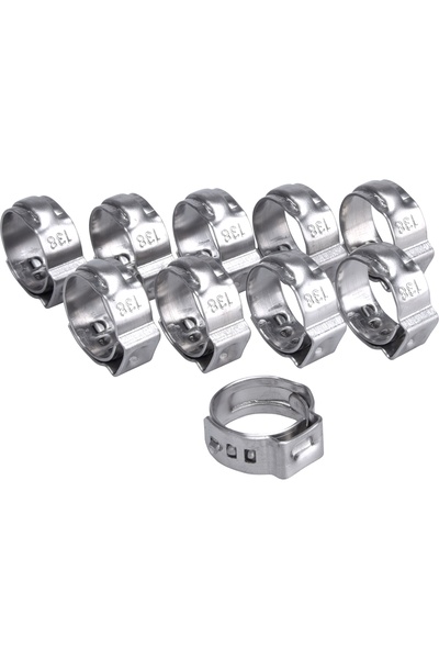 Extol Premium Hose clamp, EXTOL, STAINLESS STEEL, 13.8 mm, 10 pcs, 8865171