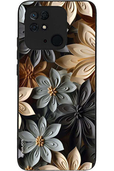 Other Θήκη Sonique Σειράς 3D Λουλουδιών για Xiaomi Redmi 10c Γκρι