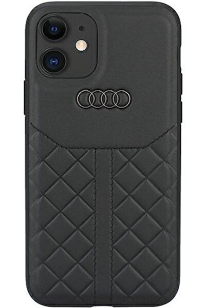Audi Πίσω Κάλυμμα Δερμάτινο / Πλαστικό Μαύρο (iPhone 12 / 12 Pro) Κωδικός: AU...
