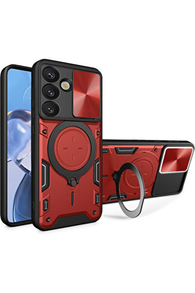 Techsuit Camguard Pro Πίσω Κάλυμμα Μεταλλικό Κόκκινο (Samsung Galaxy S25 Plus...