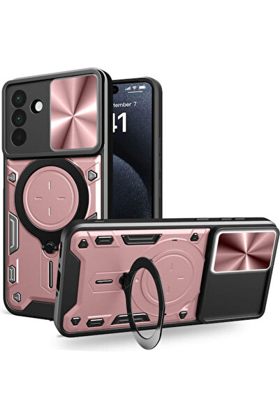 Techsuit Camguard Pro Πίσω Κάλυμμα Μεταλλικό Ροζ Χρυσό (Samsung Galaxy A56 5G...