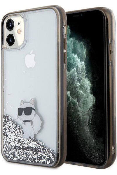 Karl Lagerfeld Liquid Glitter Choupette Πίσω Θήκη Σιλικόνης / Πλαστικού Διαφα...