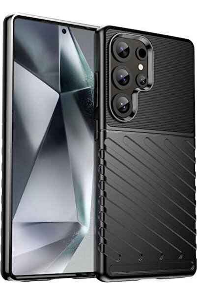 Hurtel Πίσω Κάλυμμα Σιλικόνης Μαύρο (Galaxy S25 Ultra)