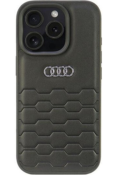 Audi Συνθετικό Δέρμα Iphone 16 Pro 6.3 " Μαύρη Σκληρή Θήκη Au-tpupcip16p-gt/d...