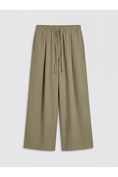 LC Waikiki Rmz Gi̇yi̇m Farkiyla Women's Pants with Waist Drawstring