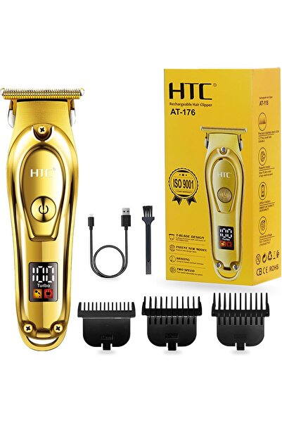 HTC Professional Hair Clipper, 7-in-1 Men's Beard Trimmer for Face, Head and ...