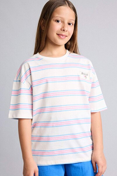 DeFacto Crew Neck Short Sleeve T-Shirt Girls H7238A826Hs