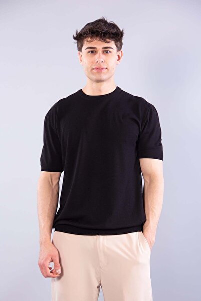 Mckanzie 10012 Tricou tricotat cu decolteu în formă de O