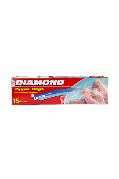 DIAMOND أكياس بسحاب كبيرة 15S