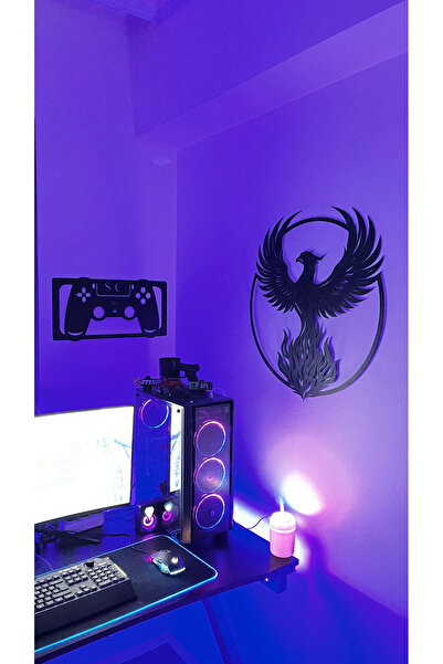 roxenwallart Anka Kuşu Metal Tablo –Dekoratif Metal Duvar Sanatı