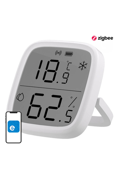 Sonoff Senzor de temperatură și umiditate Zigbee LCD pentru casă inteligentă,...