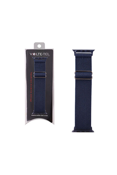 Other Volte-Tel Υφασμάτινο Λουράκι Μπλε (Apple Watch 38/40/41/42mm)