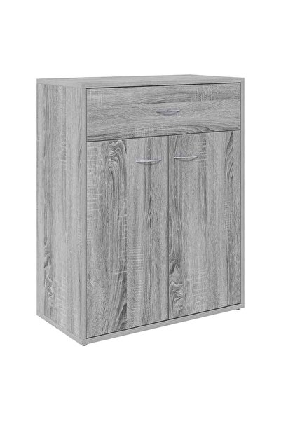 vidaxl Servantă, sonoma gri, 60x30x75 cm, lemn prelucrat