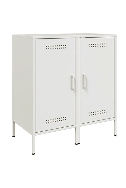 vidaxl Dulapuri, 2 buc., alb, 36x39x79 cm, oțel