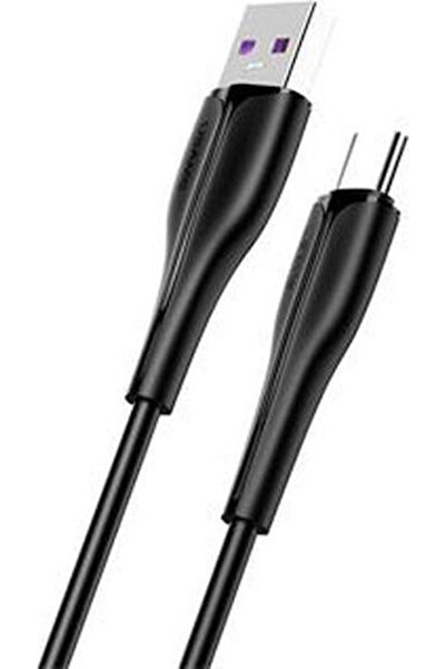 Usams SJ376 Καλώδιο USB 2.0 USB-C Αρσενικό - USB-A Μαύρο 1μ