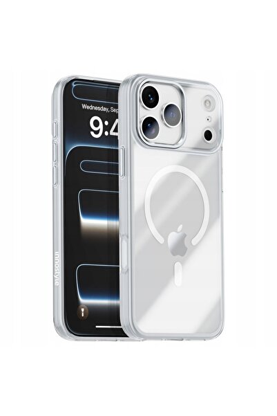 Innostyle Carcasă magnetică ranforsată pentru Magsafe iPhone 17 Pro Argintiu
