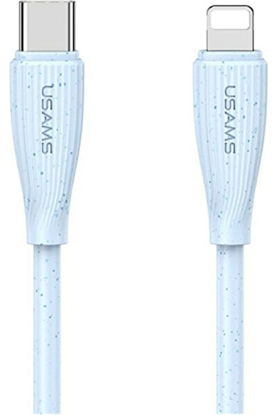 Usams Καλώδιο USB-A σε Lightning 30W Μπλε 1μ (SJ717USB03)