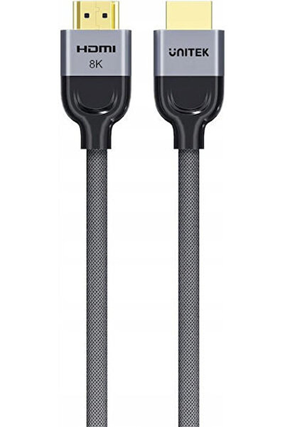 Unitek HDMI 2.1 Υπερυψηλής Ταχύτητας 48Gbps 4K 120Hz HDR VRR Πλεκτό Καλώδιο H...