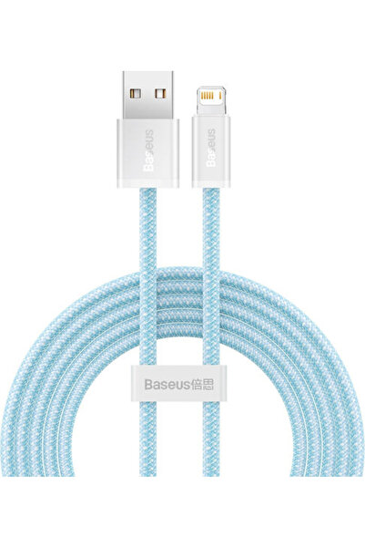 Baseus Δυναμικό Πλεκτό Καλώδιο USB-A σε Lightning Μπλε 2μ (CALD000503)