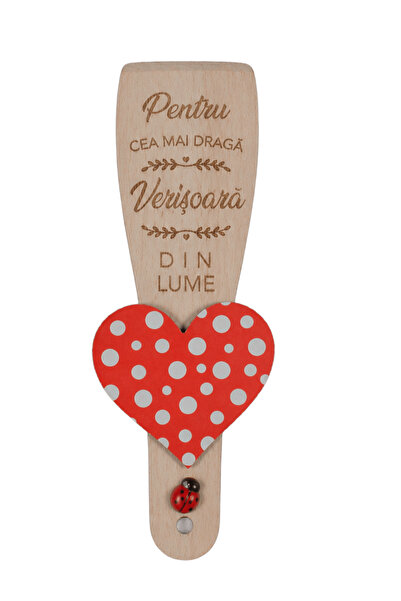 LimArt Spatula personalizata din lemn cu magnet – „Pentru cea mai buna Veriso...