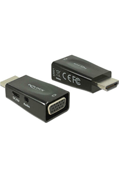 DELOCK Μετατροπέας HDMI αρσενικό σε VGA θηλυκό 1 τεμάχιο 65901