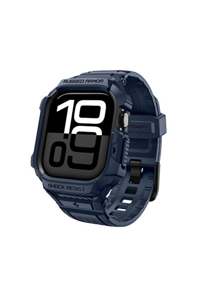 Spigen Rugged Armor Pro 2 Θήκη Σιλικόνης Ναυτικό Μπλε για Apple Watch 42mm