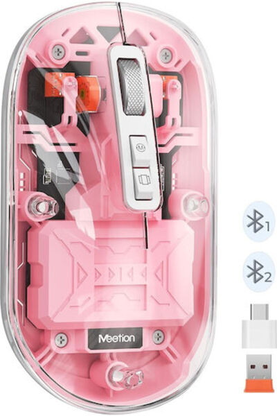 Generic Brand MT-BTM005 Ασύρματο ποντίκι Bluetooth Ροζ