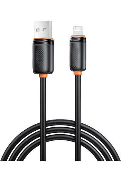 Xo Καλώδιο USB-A σε Lightning Μαύρο 1μ