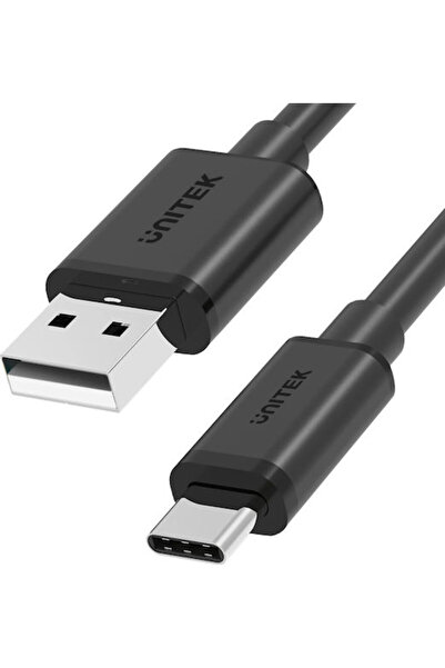 Unitek Cablu USB 2.0 Y-C480 USB-C tată - USB-A 27W Negru 0.25m Y-C480BK