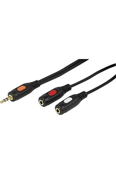 Vivanco Καλώδιο Ήχου 3.5mm Αρσενικό - 3.5mm Θηλυκό Μαύρο 0.2μ 46051