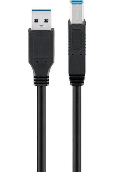 goobay Καλώδιο USB-A σε USB-B 0,25 μ. Μαύρο Jab-1338780