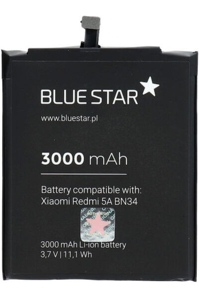 Blue Συμβατή Ανταλλακτική Μπαταρία Star 3000mAh για Redmi 5A