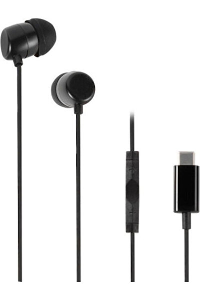 Vivanco Ενδοωτικά ακουστικά handsfree με υποδοχή USB-C, μαύρα